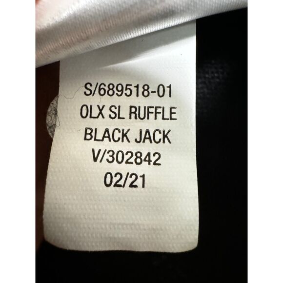 OLD NAVY Fit & Flare Linen Blend Black Smocked Back Ruffle Mini Dress - Picture 15 of 15